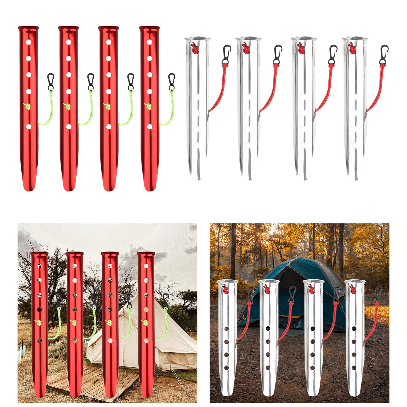 Cheap Goat Tents 4x Portable Tent Pegs Peg Snow Camping Stakes Hiking Rain Tarps Picnic   
